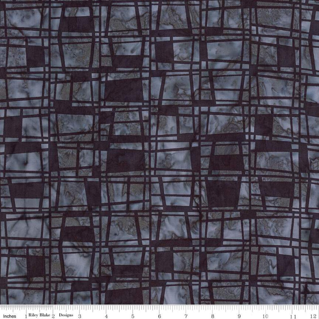 Fabric Riley Blake Dark Insignia Check Expressions Batiks Retro Revival by the Quarter Yard BT23273-159